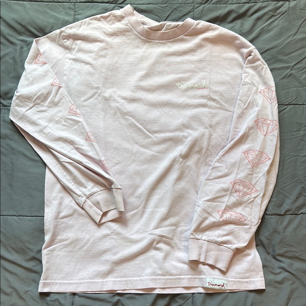 Diamond Supply Co. Light Pink Graphic Tee